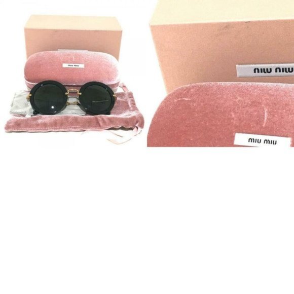 MIUMIU SMU13N Round Sunglasses Shades Plastic main image 7